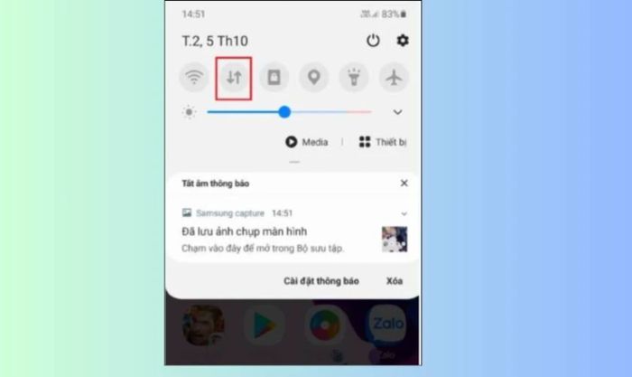 Kích hoạt dữ liệu di động