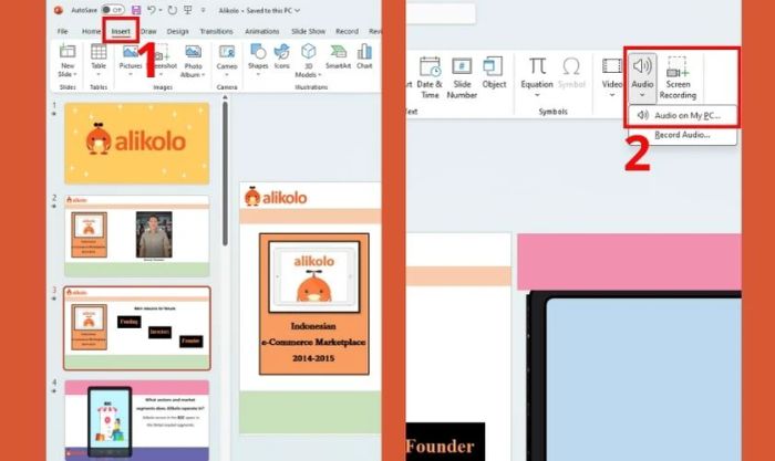 Hướng dẫn tạo video bằng PowerPoint - Thêm âm thanh
