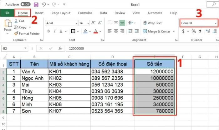 thiết lập định dạng số trong excel đơn giản trong vài bước
