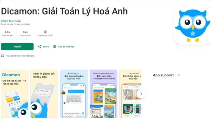 Dicamon - Ứng dụng giải bài tập nhanh chóng và dễ sử dụng nhất