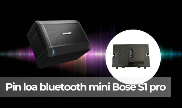 Pin loa mini Bose S1 Pro công suất lớn