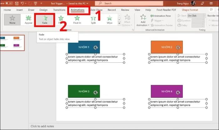 Hướng dẫn chi tiết cách sử dụng Trigger trong PowerPoint một cách dễ dàng