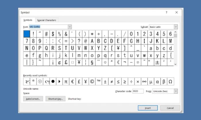 Kiểu Font MS Gothic