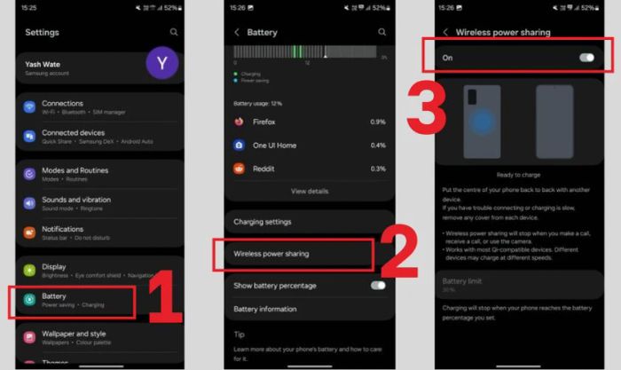 Một số thắc mắc về cách sạc pin không dây trên Samsung