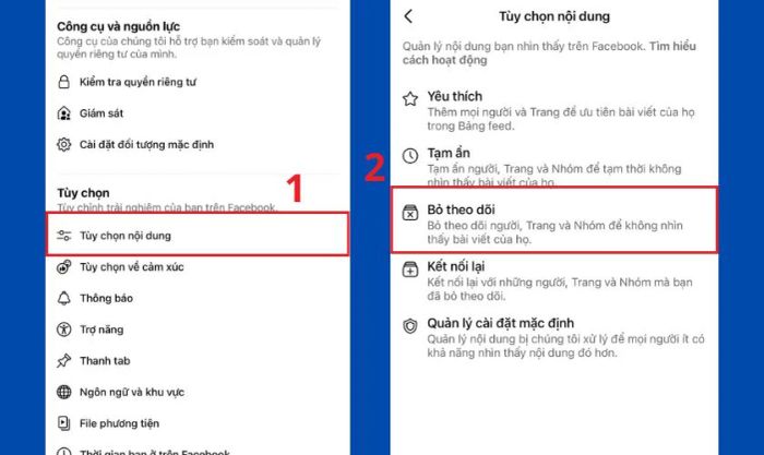 Hướng dẫn bỏ theo dõi hàng loạt trên Facebook bằng điện thoại