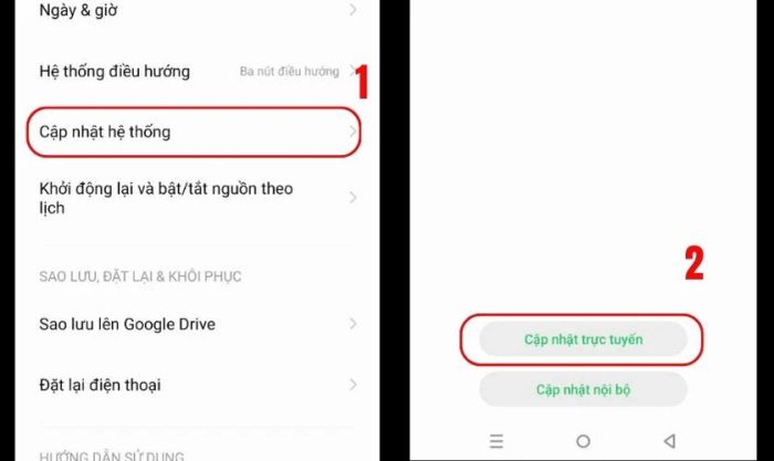 Kiểm tra và cập nhật phần mềm cần thiết trên Android