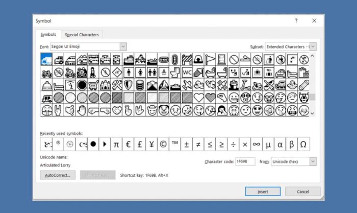 Kiểu chữ Segoe UI Emoji