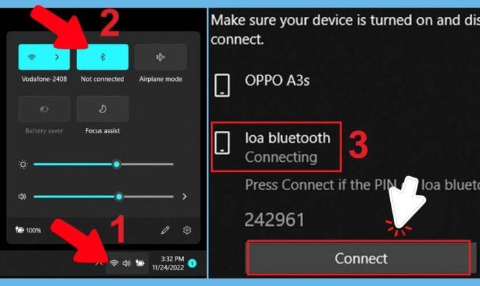 Cách kết nối loa Bluetooth với máy tính