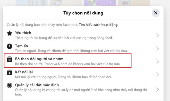 Hướng dẫn bỏ theo dõi hàng loạt trên Facebook bằng máy tính