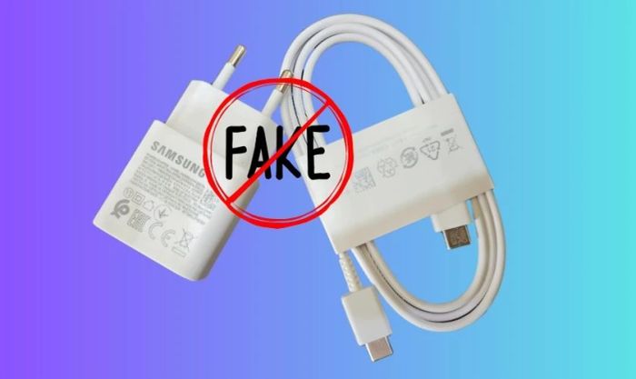Tránh sử dụng sạc không chính hãng