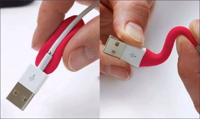 Cách bọc dây sạc điện thoại bằng đất sét Sugru