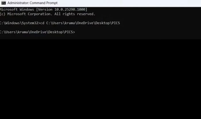 Hướng dẫn tạo file ZIP bằng Command Prompt