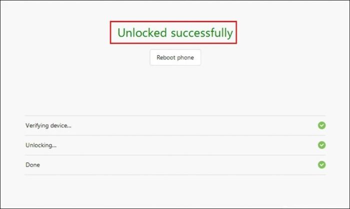 Nhấn vào nút Unlock để xác nhận yêu cầu mở khóa với hệ thống Xiaomi