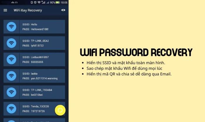 Hướng dẫn khôi phục mật khẩu Wi-Fi bằng ứng dụng của bên thứ ba
