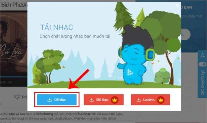 Lựa chọn chất lượng âm thanh phù hợp để tải về điện thoại