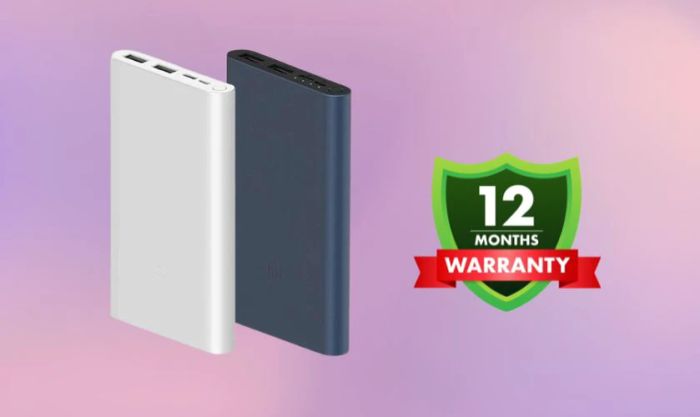 Sạc dự phòng Xiaomi được bảo hành 12 tháng