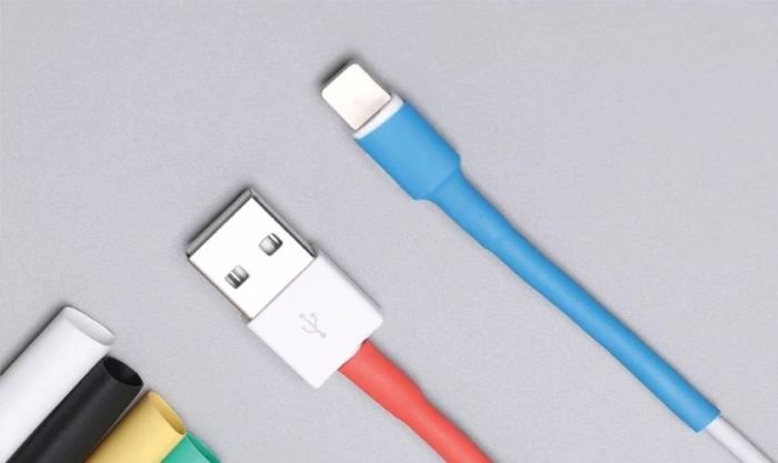 Hướng dẫn bọc dây sạc điện thoại bằng ống co nhiệt hiệu quả
