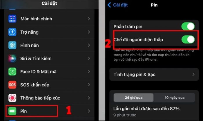 Hãy bật chế độ tiết kiệm pin khi cần thiết để tối ưu hóa thời lượng sử dụng