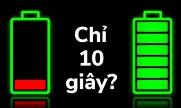 Cách sạc pin nhanh trong 10 giây không khả thi trong thực tế