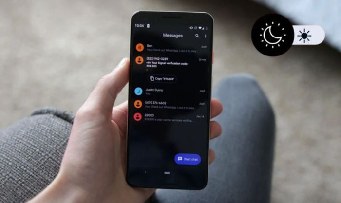 Cách sạc pin nhanh trong 10 giây: Kích hoạt chế độ Dark Mode
