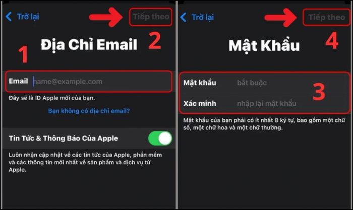 Hướng dẫn chi tiết từng bước tạo iCloud mới cho iPhone 14 Pro Max