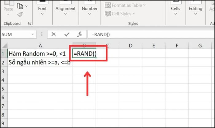 Tạo số ngẫu nhiên trong khoảng từ 0 đến nhỏ hơn 1 bằng hàm Random