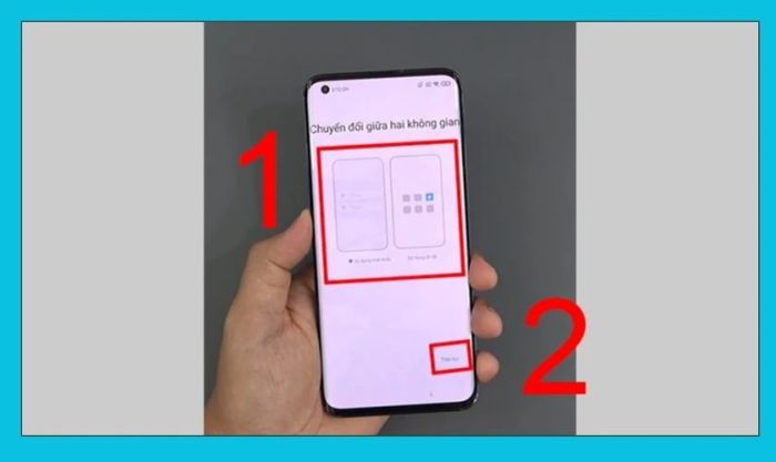 Sau đó nhấn vào Tiếp tục