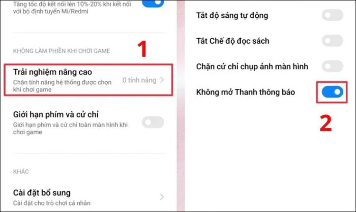Cách tắt thanh thông báo khi chơi game trên điện thoại Xiaomi hiệu quả nhất