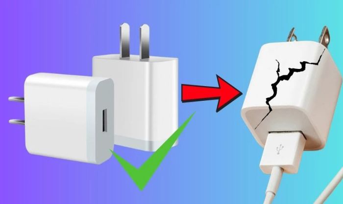 Có thể thay thế củ sạc hỏng bằng củ sạc hãng khác không?