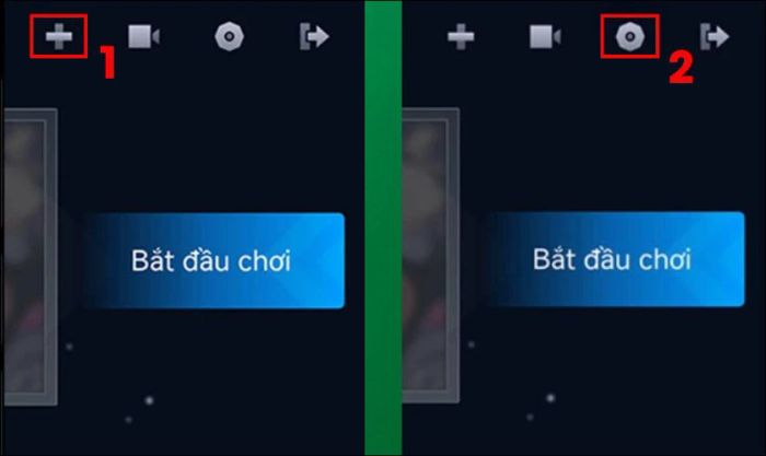 Nhấn biểu tượng bánh răng để truy cập phần cài đặt