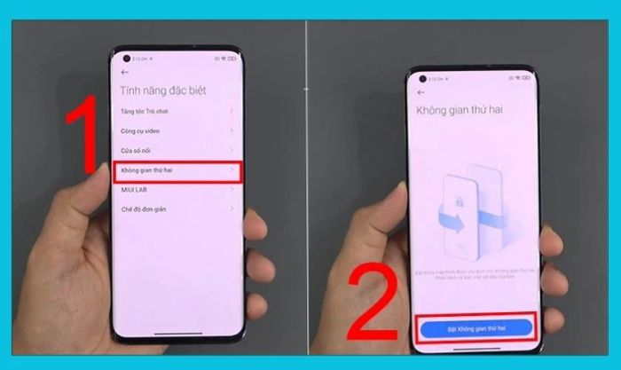 Kích hoạt không gian thứ hai