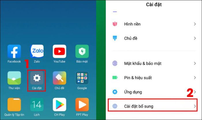 Hướng dẫn tăng độ nhạy màn hình cảm ứng Xiaomi trong phần Cài đặt