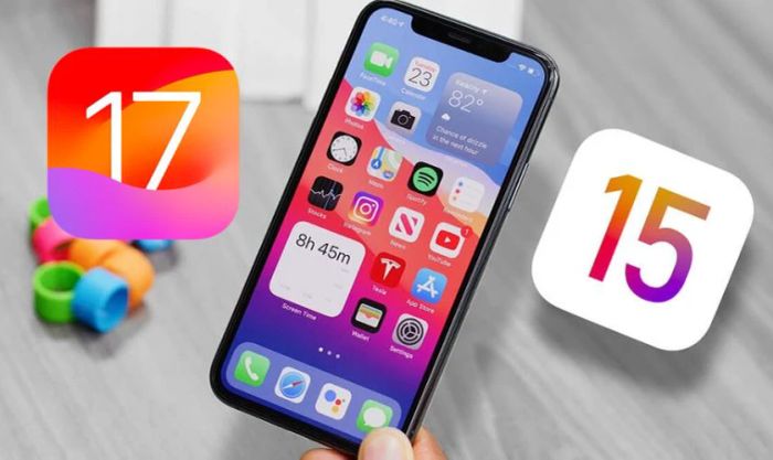 Các điểm cần lưu ý khi hạ iOS 17 xuống 15