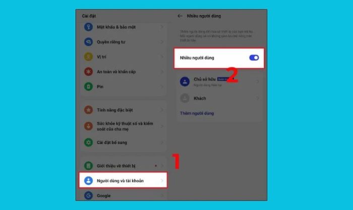 Hướng dẫn tạo không gian khách trên Realme 11