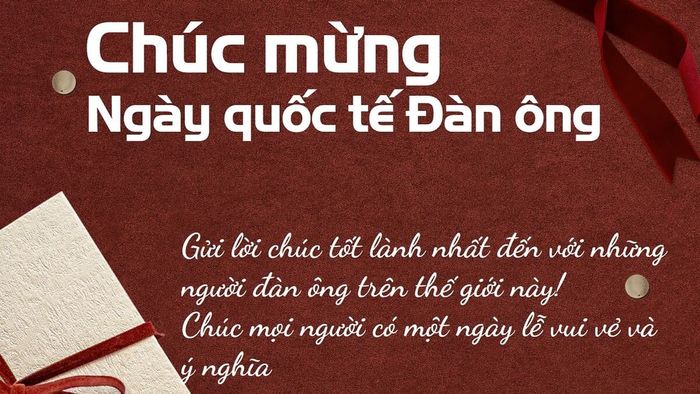 Thơ về Ngày Quốc tế Đàn ông 1