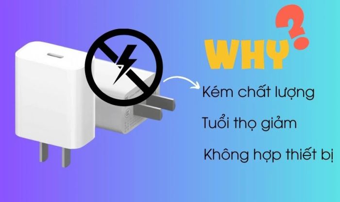 Nguyên nhân nào khiến củ sạc không vào điện?