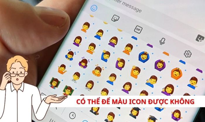 Biểu tượng icon sẽ không thay đổi theo các cài đặt của bạn
