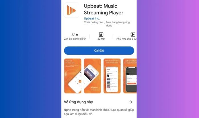 Ứng dụng Upbeat