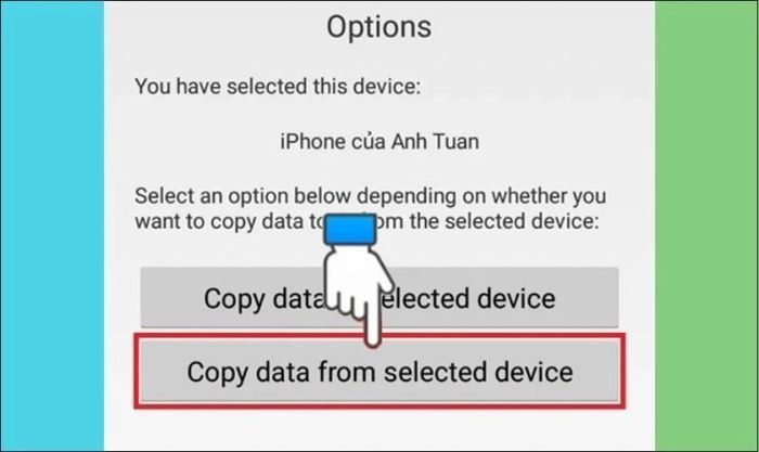 Di chuyển dữ liệu từ Xiaomi sang iPhone bằng My Data