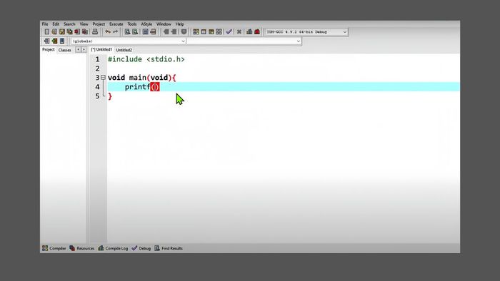 Hướng dẫn chạy chương trình trên Dev C++ - bước 1