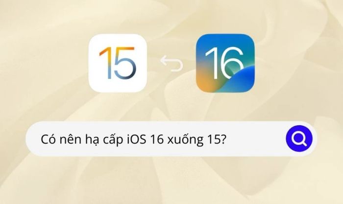 Có nên hạ cấp từ iOS 16 xuống iOS 15 hay không?