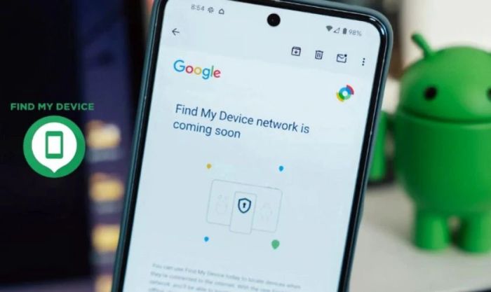 Sử dụng tính năng Find My Device để định vị điện thoại mà không cần phần mềm trên Android