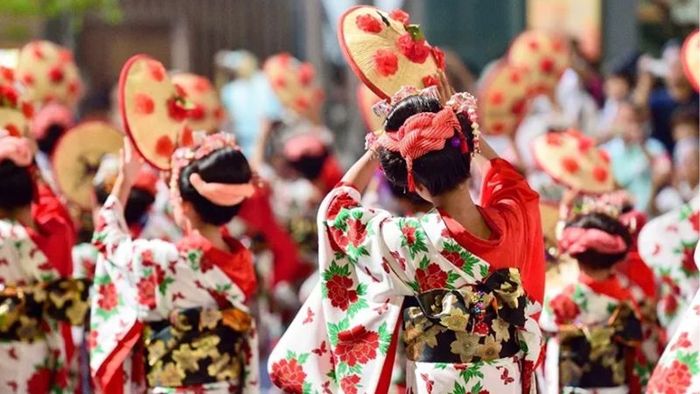 Hanagasa Flower Hat Festival in Yamagata
