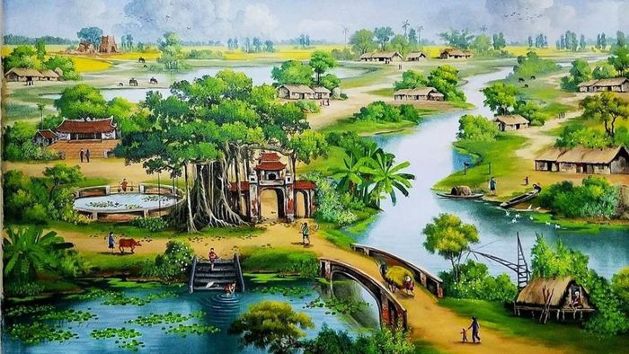 Vẽ tranh quê hương đơn giản nhưng đầy cảm xúc