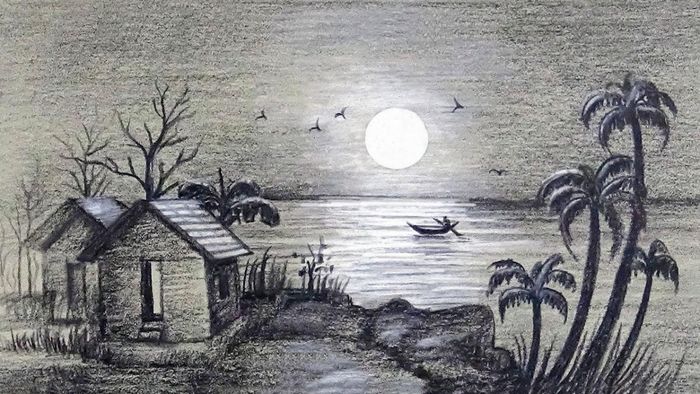 Tải hình ảnh vẽ tranh quê hương chất lượng cao
