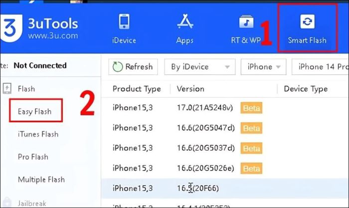 Hướng dẫn chi tiết cách hạ cấp từ iOS 17 xuống iOS 16