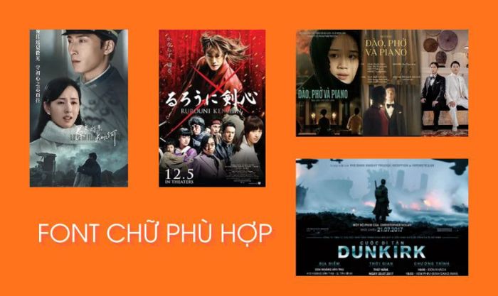 Lựa chọn font chữ và nội dung chữ phù hợp trên poster