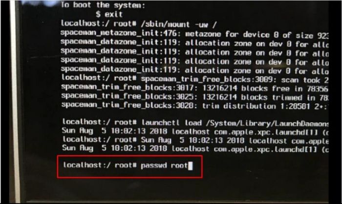 Kích hoạt Root User và nhập lệnh được cung cấp