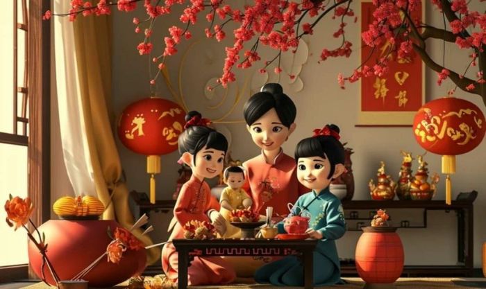 Chào đón Tết với hình nền gia đình đẹp và ý nghĩa