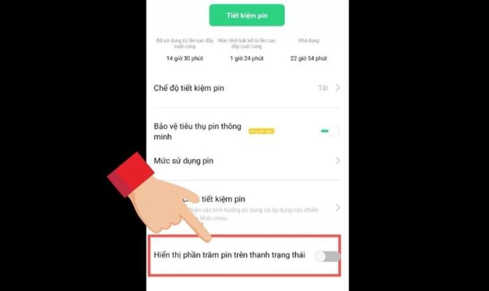 Kéo nút gạt về phía bên trái cho đến khi nó chuyển sang màu xám